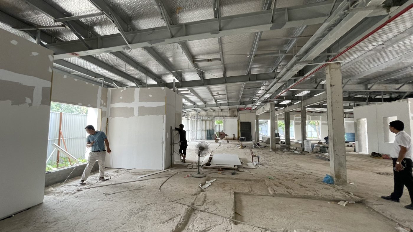 Vách tấm cemboard thi công