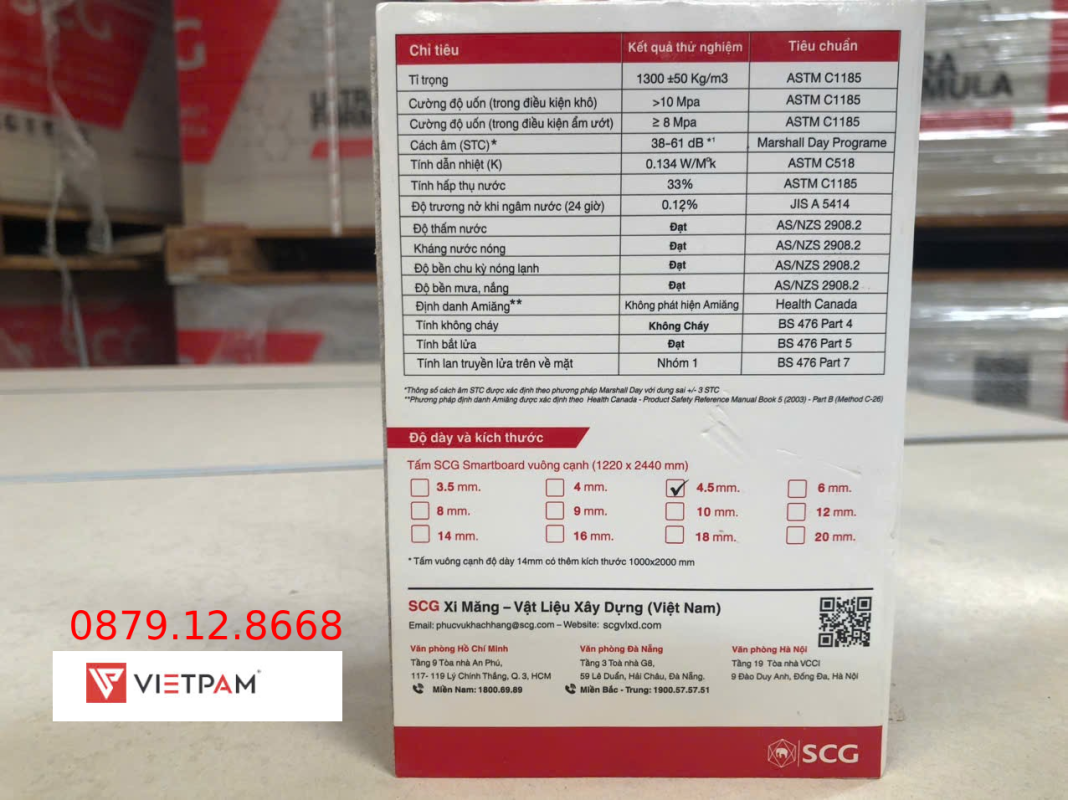 tấm cemboard 4,5mm
