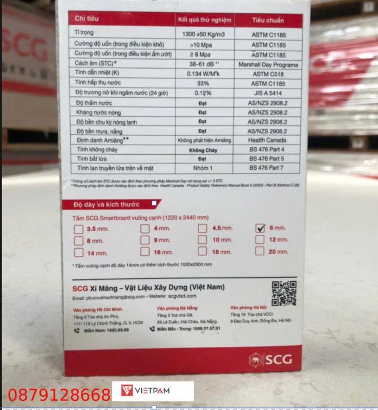 quy chuẩn tấm 6mm